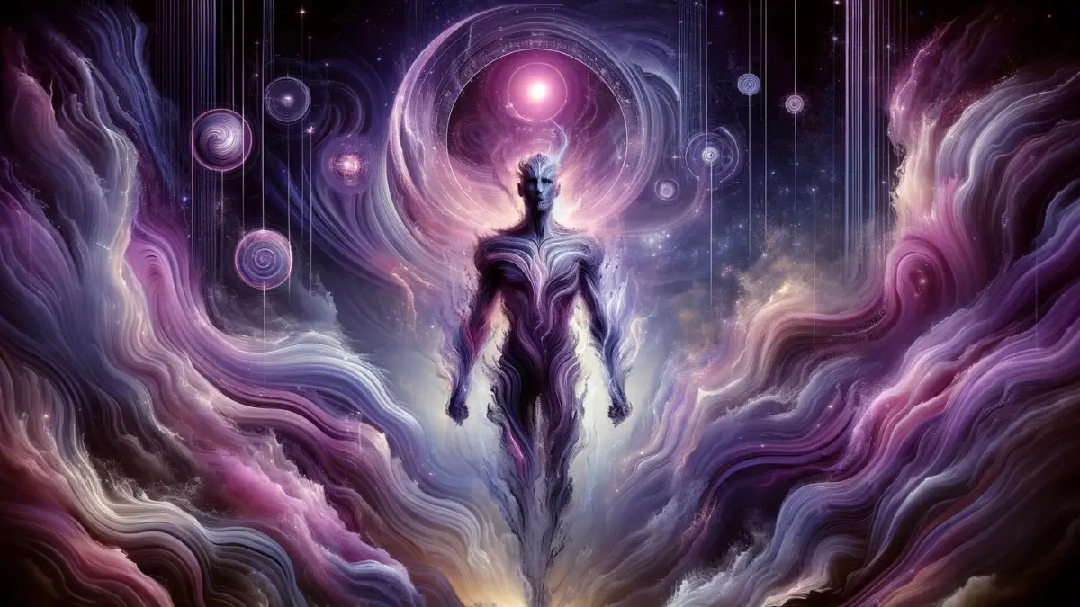 An ethereal being that embodies the essence of Life Path Number 1 - The Leader