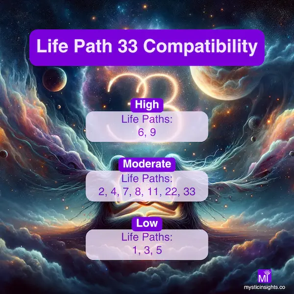 Life Path 33 Compatibility Chart