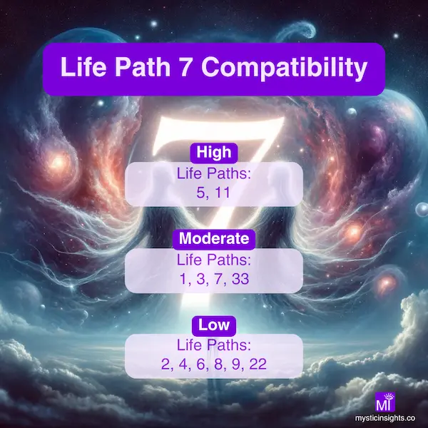 Life Path 7 Compatibility Chart